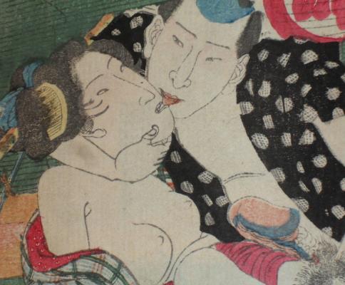 CURIOSA JAPON 6 ESTAMPES UKIYO E SHUNGA Erotisme Edo  